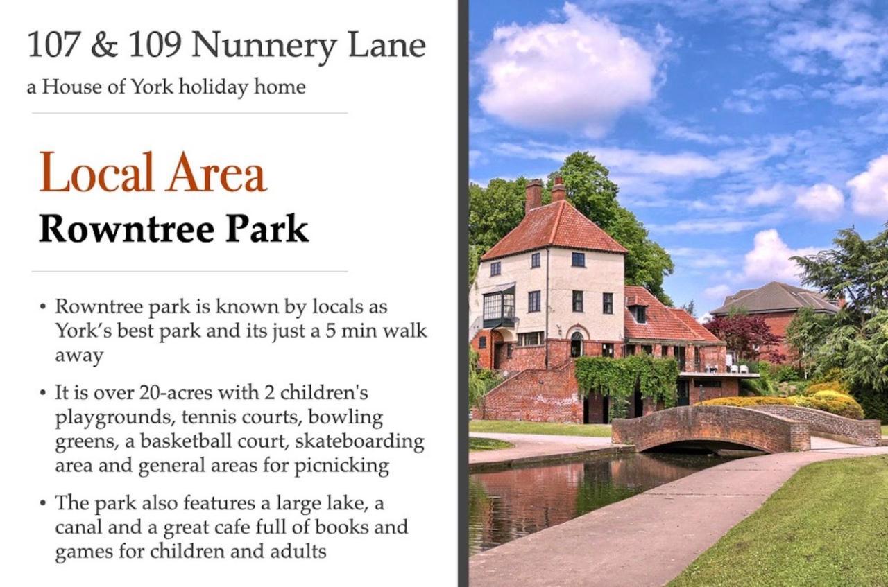 Villa 107 And 109 Nunnery Lane York Esterno foto